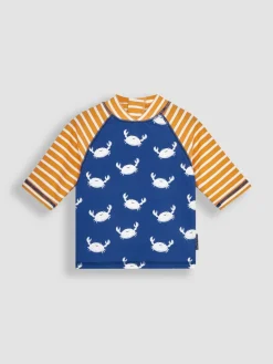 Hot Jojo Maman Bébé UPF 50 2-Piece Sun Protection Suit Blue Crab