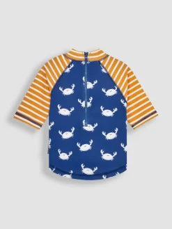 Hot Jojo Maman Bébé UPF 50 2-Piece Sun Protection Suit Blue Crab