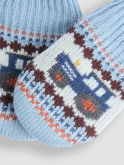 Online Jojo Maman Bébé Gloves Blue Fairisle