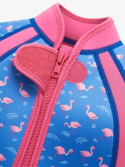 Hot Jojo Maman Bébé Floral Print Junior Wetsuit Blue
