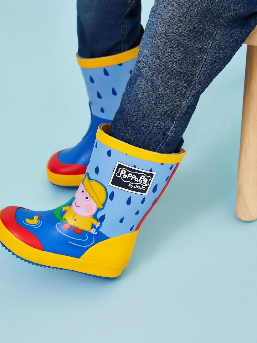 New Jojo Maman Bébé Blue George Pig Wellies