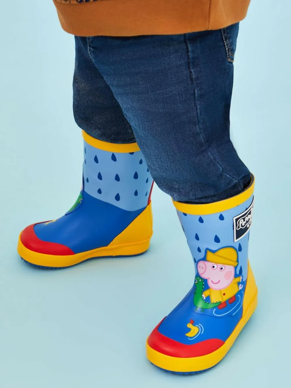 New Jojo Maman Bébé Blue George Pig Wellies