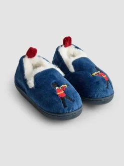 Jojo Maman Bébé Blue London Soldiers Slipper Shoe^BOY Nightwear