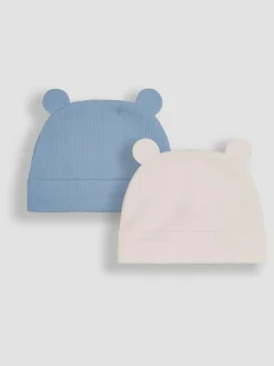 Jojo Maman Bébé 2-Pack Baby Hats^BOY Unisex|Hats & Scratch Mitts