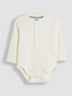 New Jojo Maman Bébé Blue Ribbed Bodies 2 Pack