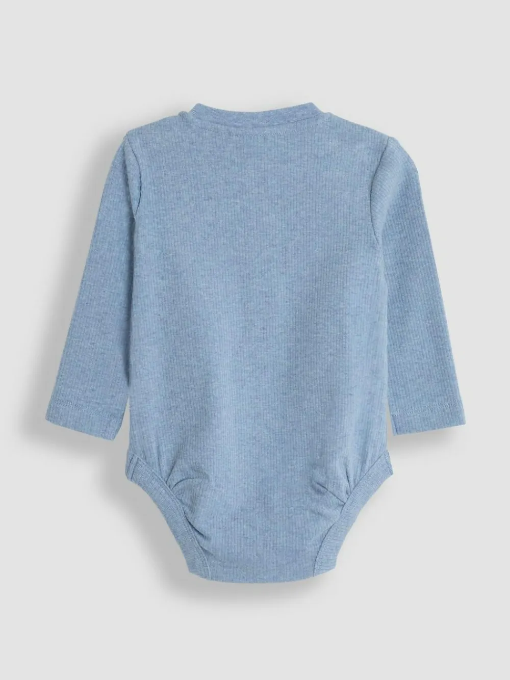 New Jojo Maman Bébé Blue Ribbed Bodies 2 Pack