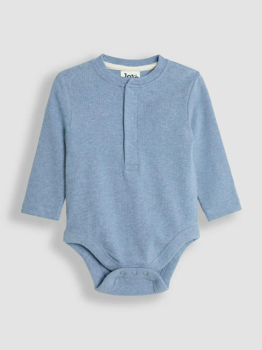 New Jojo Maman Bébé Blue Ribbed Bodies 2 Pack