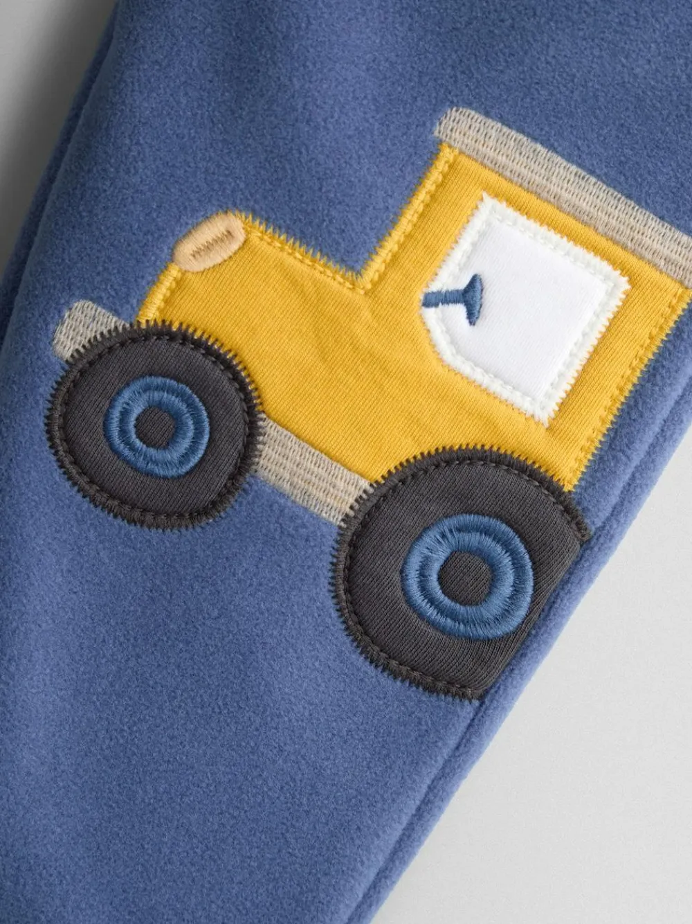 Best Jojo Maman Bébé Blue Tractor Appliqué Fleece Joggers