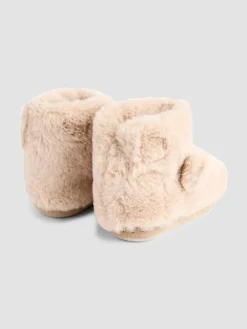 Outlet Jojo Maman Bébé Plush Slipper Boots Brown Bear
