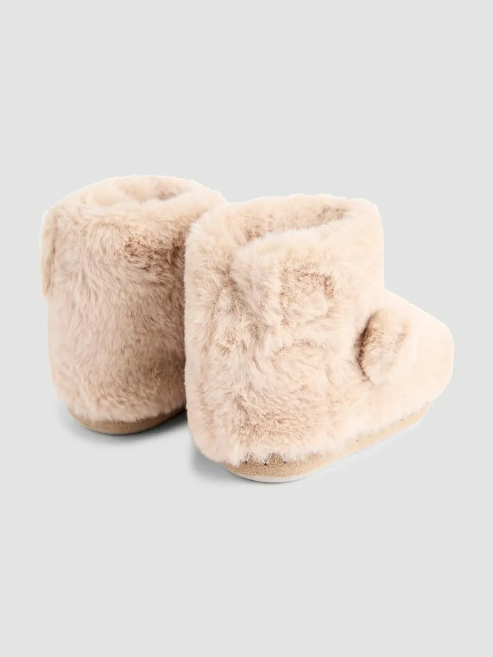 Outlet Jojo Maman Bébé Plush Slipper Boots Brown Bear