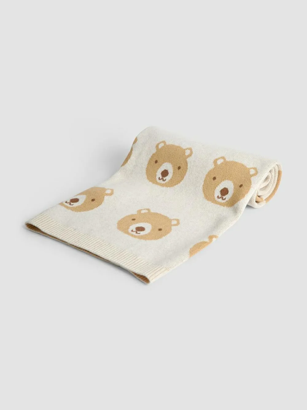 Online Jojo Maman Bébé Cream Bear Knitted Shawl