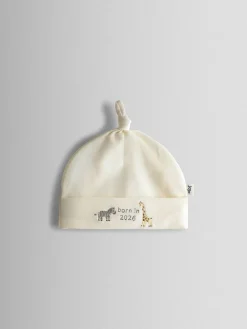 Sale Jojo Maman Bébé Cream Born in 2026 Embroidered Hat
