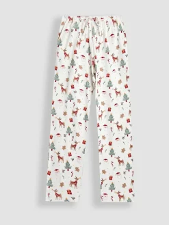 Discount Jojo Maman Bébé Cream Men's Christmas Pyjama Set