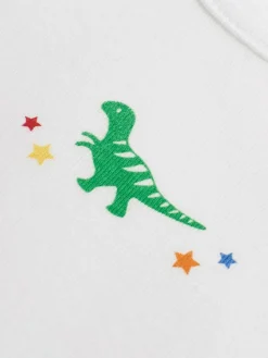 Jojo Maman Bébé Dinosaur 3-Pack Boys' Vest Set^BOY Underwear|Vests