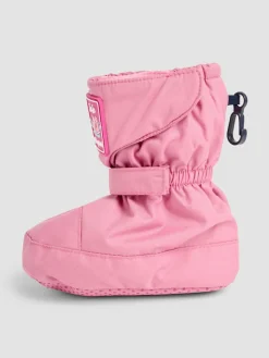 Hot Jojo Maman Bébé Dusty Pink Fleece Lined Booties