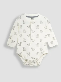 Jojo Maman Bébé Ecru Printed Highland Cow And Striped Bodies 2 Pack^BOY Bodysuits & Vests|Vests