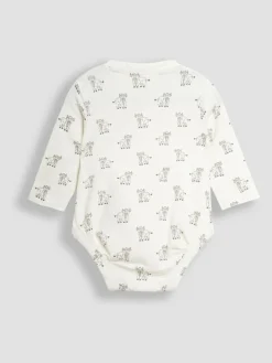 Jojo Maman Bébé Ecru Printed Highland Cow And Striped Bodies 2 Pack^BOY Bodysuits & Vests|Vests