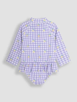 Jojo Maman Bébé Gingham Long Sleeve Swimsuit^ Swimwear|Swimwear
