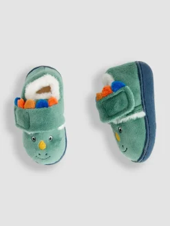 Online Jojo Maman Bébé Green Dino Slipper Shoes