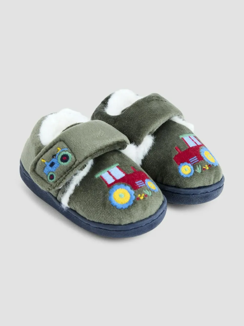 Best Jojo Maman Bébé Green Tractor Slipper Shoe