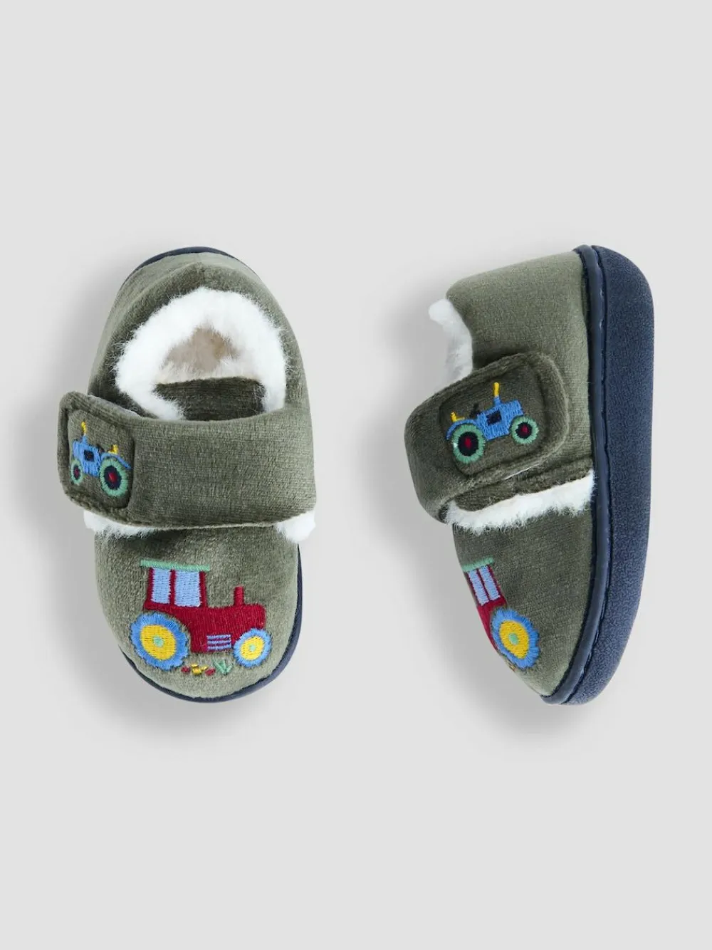 Best Jojo Maman Bébé Green Tractor Slipper Shoe