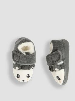 Sale Jojo Maman Bébé Grey Panda Slipper Shoes