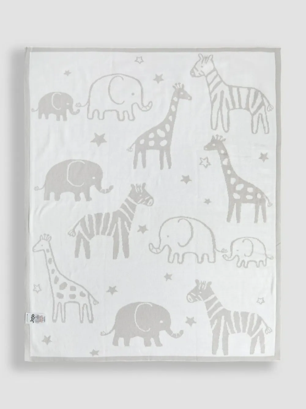 New Jojo Maman Bébé Grey Safari Blanket