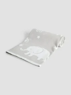 New Jojo Maman Bébé Grey Safari Blanket