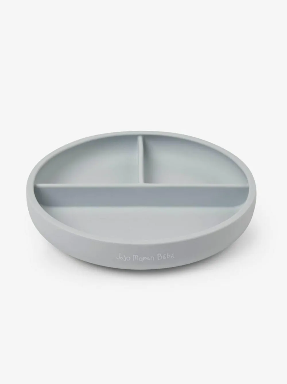 Jojo Maman Bébé Grey Silicone Suction Divided Plate^ Dinner Sets & Pasta Bowls