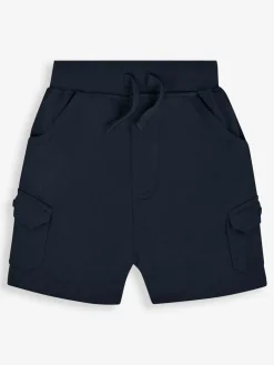 Jojo Maman Bébé Indigo Blue & Navy Blue 2-Pack Cargo Pocket Shorts^ Shorts