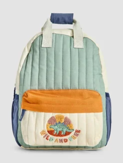 Jojo Maman Bébé Khaki Dino Medium Backpack