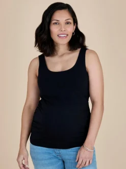 Outlet Jojo Maman Bébé Khaki Green 2-Pack Maternity Vest Tops