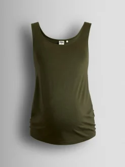 Outlet Jojo Maman Bébé Khaki Green 2-Pack Maternity Vest Tops