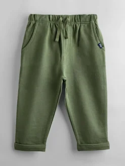 Hot Jojo Maman Bébé Khaki Green Stripe & Khaki 2-Pack Stripe & Plain Joggers Khaki Green Stripe & Khaki