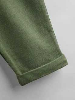 Hot Jojo Maman Bébé Khaki Green Stripe & Khaki 2-Pack Stripe & Plain Joggers Khaki Green Stripe & Khaki