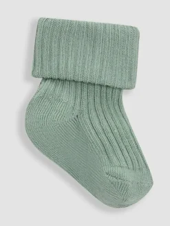 Jojo Maman Bébé 3-Pack Ribbed Baby Socks^ Unisex|Tights
