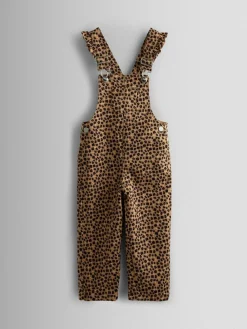 Jojo Maman Bébé Leopard Print Dungaree & T-Shirt Set^ Jumpsuits & Playsuits