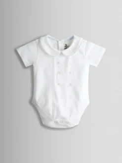 Jojo Maman Bébé Light Blue Classic Body & Stripe Shorts Set 2 Piece^BOY Shorts|Shorts