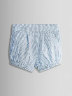 Jojo Maman Bébé Light Blue Classic Body & Stripe Shorts Set 2 Piece^BOY Shorts|Shorts