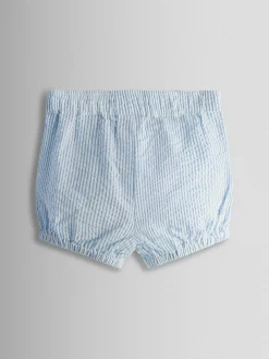 Jojo Maman Bébé Light Blue Classic Body & Stripe Shorts Set 2 Piece^BOY Shorts|Shorts
