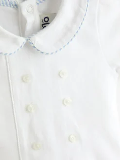 Jojo Maman Bébé Light Blue Classic Body & Stripe Shorts Set 2 Piece^BOY Shorts|Shorts