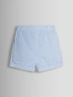 New Jojo Maman Bébé Light Blue Chick Embroidered Body & Shorts Set 2 Piece