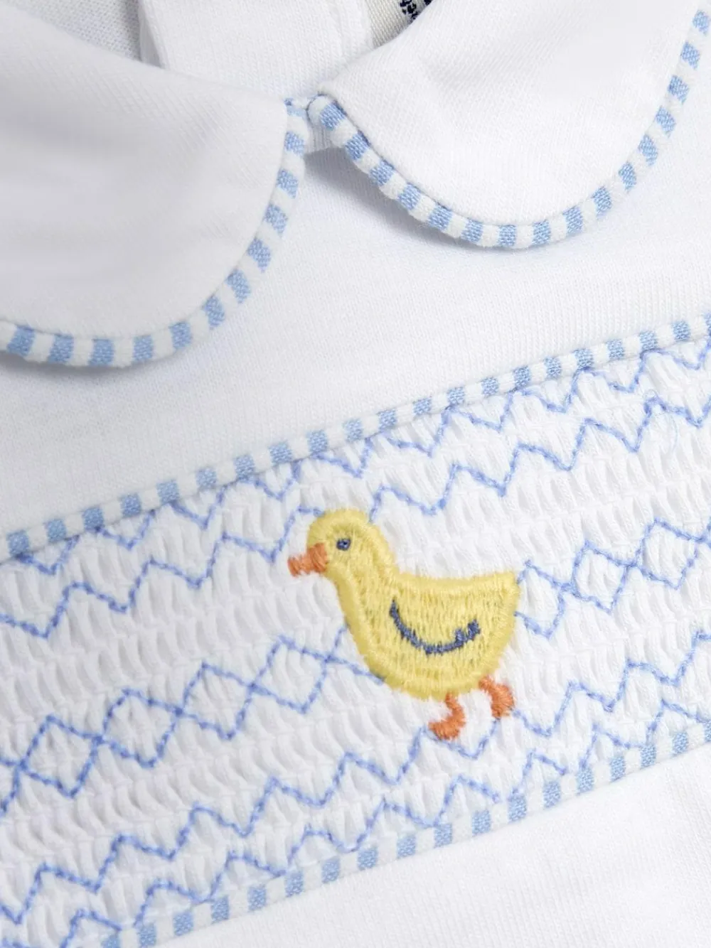 New Jojo Maman Bébé Light Blue Chick Embroidered Body & Shorts Set 2 Piece