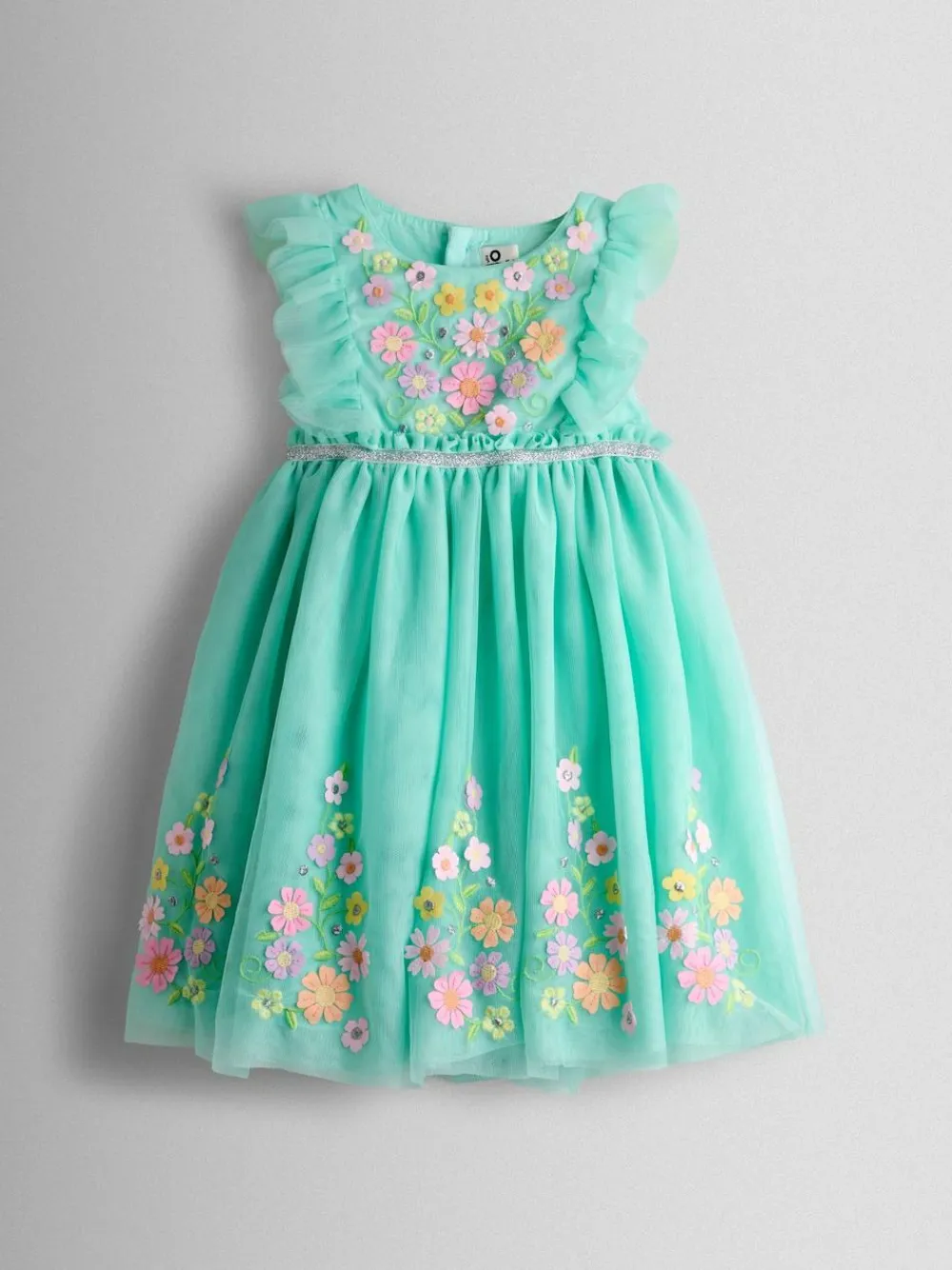 Jojo Maman Bébé Ruffle Tulle Appliqué Party Dress^ Dresses|Occasionwear