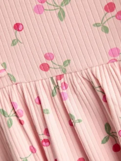 Jojo Maman Bébé Light Pink Cherry Frill Long Sleeve Dress^ Dresses