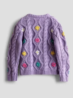 Jojo Maman Bébé Embroidered Chunky Knit Jumper^ Knitwear|Knitwear