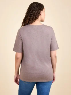 Jojo Maman Bébé Mocha Oversized Boyfriend Maternity T-Shirt^Women Loungewear