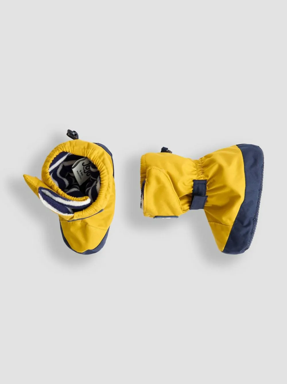 Clearance Jojo Maman Bébé Waterproof Fleece Lined Baby Booties Mustard Yellow
