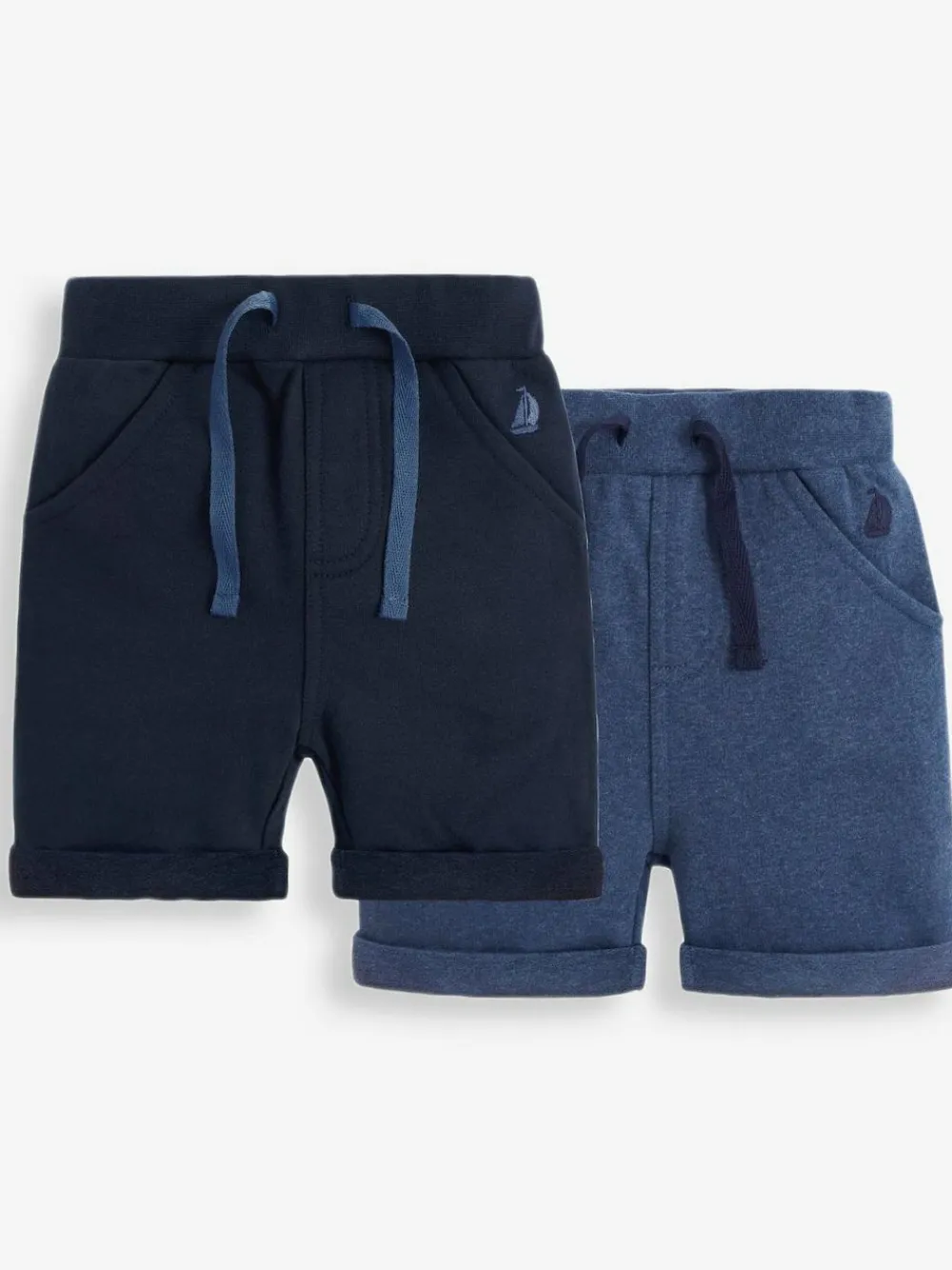 Jojo Maman Bébé Navy Blue & Royal Blue 2-Pack Jogger Shorts^ Shorts