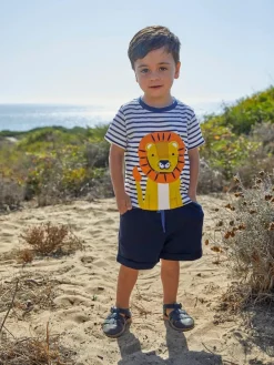 Jojo Maman Bébé Navy Blue & Royal Blue 2-Pack Jogger Shorts^ Shorts